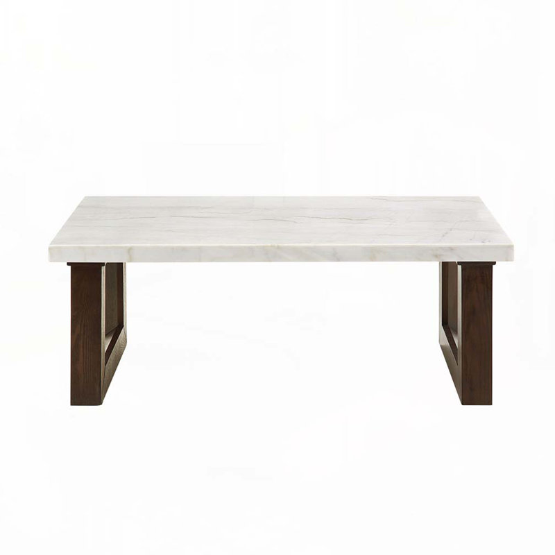 Table basse en marbre avec base traîneau