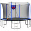 Trampoline avec gonfleur et échelle pour panier de basketball, filet de sécurité supplémentaire de 6 pièces