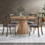 (1 table avec 4 chaises) Ensemble de table de salle à manger en bois