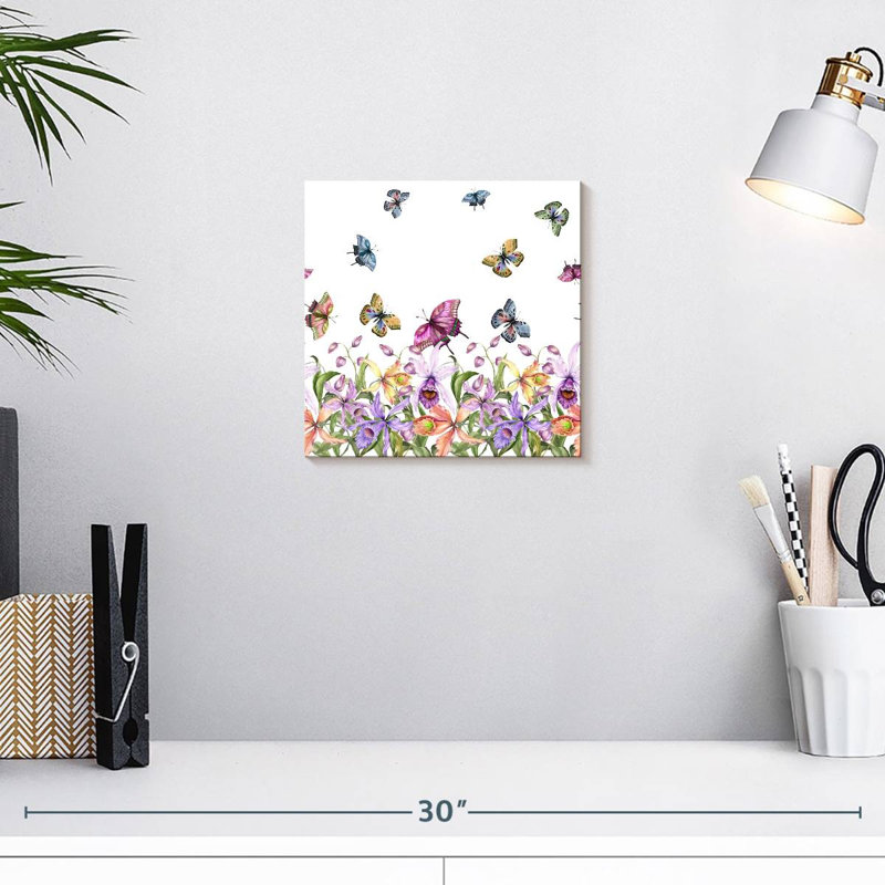 Jardin d'orchidées tropicales, H 10 po x l 10 po