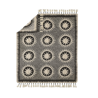 Soleil Woven Throw Blanket with Tassels