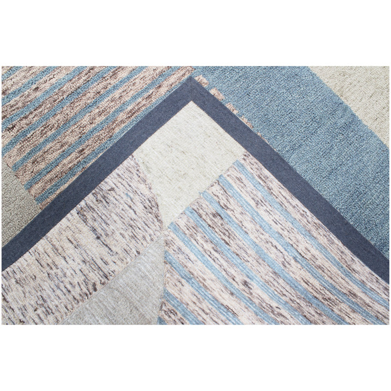Tapis en laine multicolore fait à la main Florena
