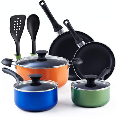 Cook N Home 10 Piece Aluminum Non Stick Cookware Set