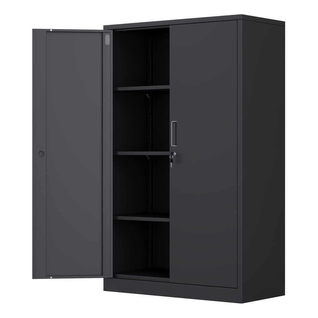 Lucson Metal Single Storage Cabinet (53.5" H x 31.5" W x 15.75" D) Inbox Zero 