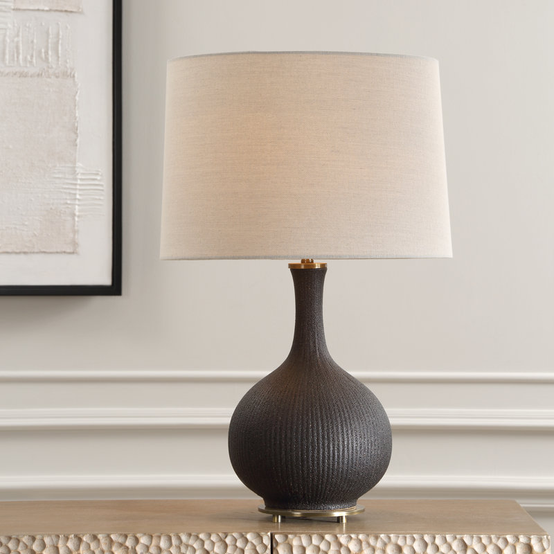 Analysia Black Glaze Table Lamp