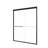 56"-60"W*72" H Semi-Frameless Double Sliding Shower Door, Bypass Shower Door, 1/4" (6Mm) Thick SGCC Tempered Glass Door-121998718
