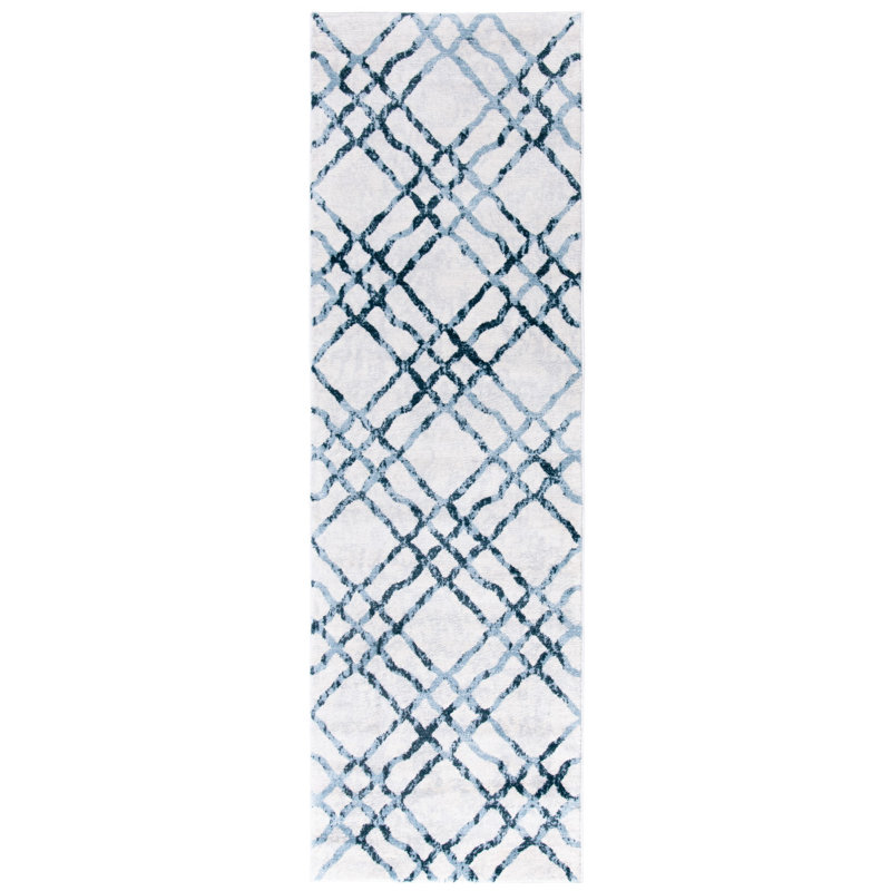 Winnols Performance Geometric Rug, Runner 2'2" x 7'