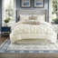 Elegant Ivory King Bedding Sets, Polyester Comforter For Modern Bedroom