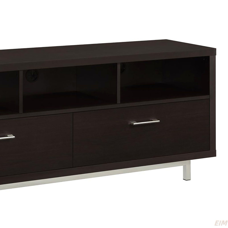 60-Inch Drawer Storage TV Console, Brown