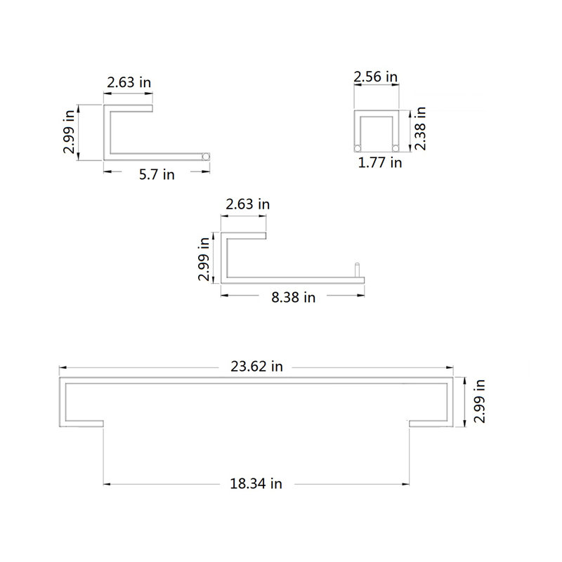 4 - Piece Bathroom Hardware Set, Brushed Nickel