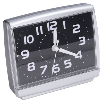 Square Silent Alarm Clock Simple Style Desktop Student Bedroom Office Home DecorationBlack