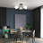 3-light Modern Sputnik Globe Semi Flush Mount-919542979