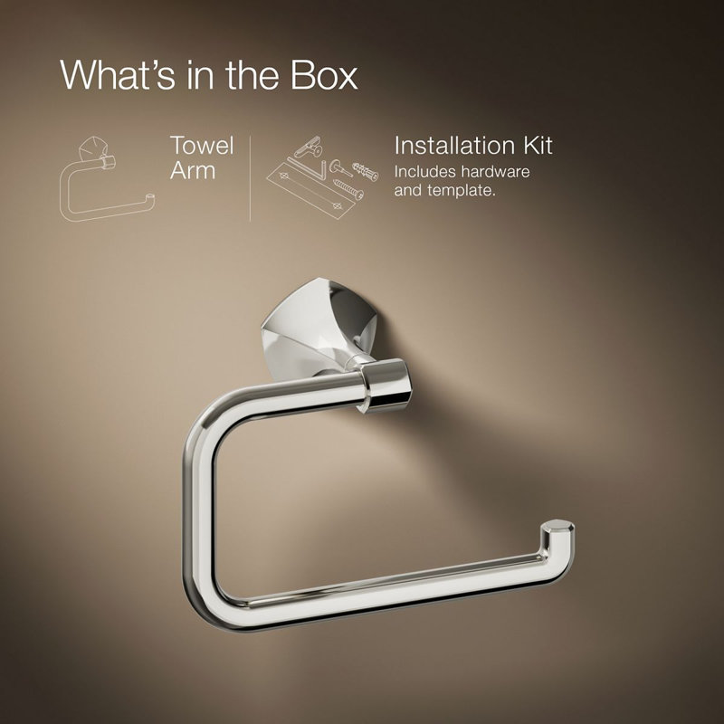 Occasion Towel Ring, Polished Nickel