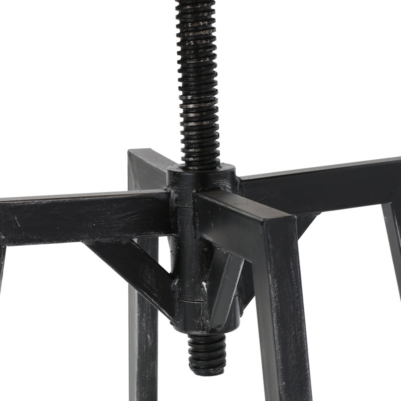 Metal Chair with Wooden Seat, Sturdy and Stylish Chair for Dining Room and Kitchen, Black