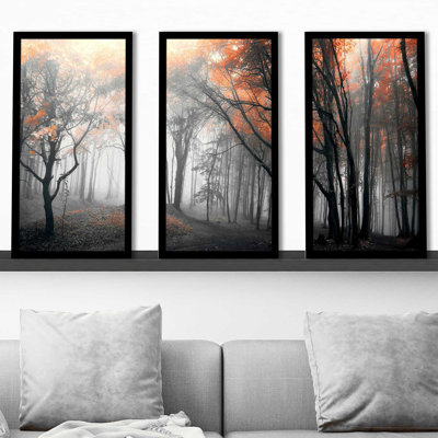 Autumn Woods par Photoinc Studio - Photographie de cadre 3 pièces