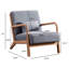 Chaise d'appoint rembourrée de 25,78 po de large avec un coussin supplémentaire Cashel (ensemble de 7) Cashel-109608691