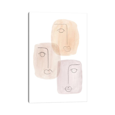 Abstract Boho Faces - Painting on Canvas