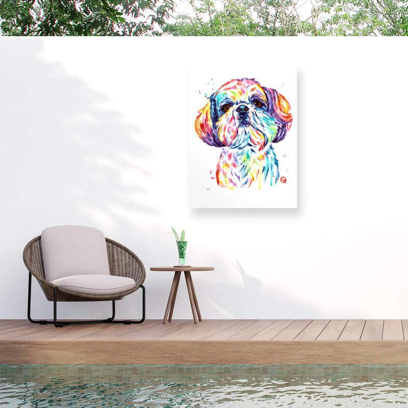 Toile d'extérieur Lisa Whitehouse Shihtzu, H 35 po x l 47 po