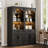 71"x 28"W Standard Bookcase with 3-Tiers Shelf and Drawer for Living Room,Office-812499417