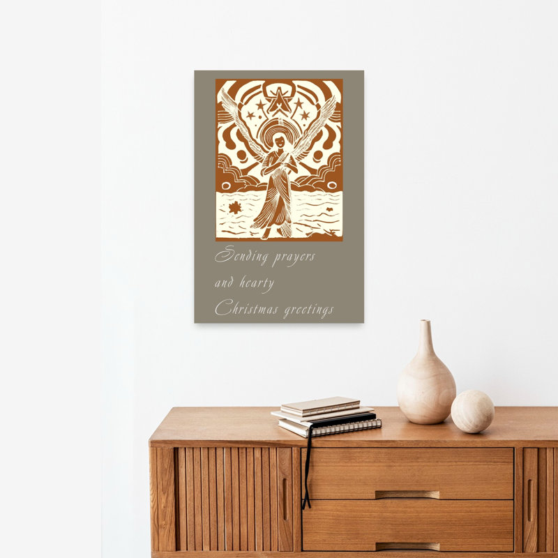 Peaceful Christmas Angel Ethereal Peaceful Serene Landscape Nature Wall Art Print 1 Piece Wrapped Canvas Wall Art