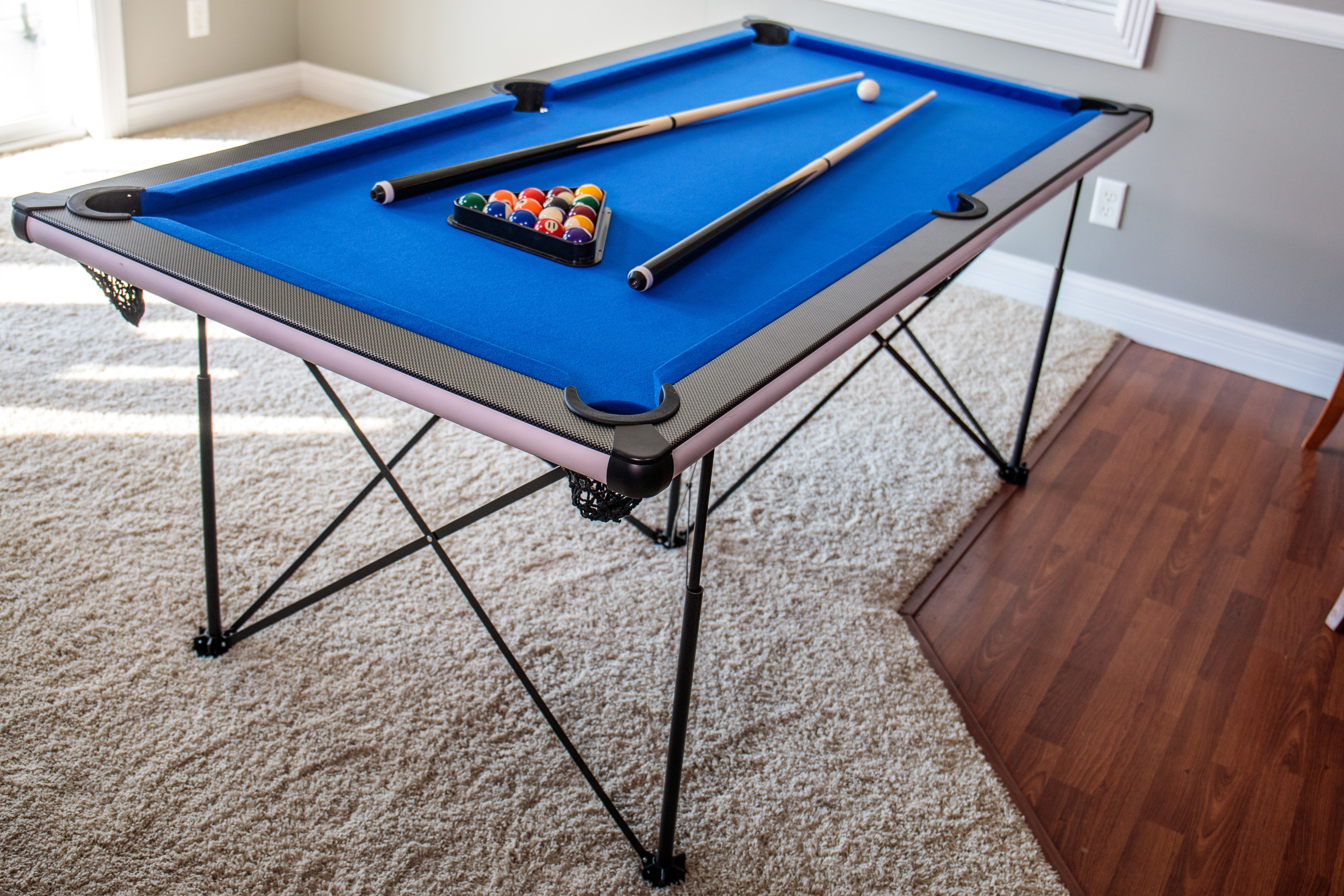 Mini Pool Table Top Games: 36-Inch Tabletop Billiards Table Set with 16  Pool Balls, 2 Cues, 1 Triangle Rack, 2 Chalks & 1 Table Brush, Portable  Pool