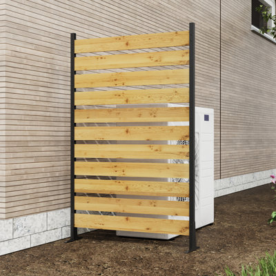 (1 Panel) Cedar Wood Privacy Screen, Outdoor Privacy Walls, Privacy Wood Fence For Pool Equipment Enclosure, Trash Can Enclosures, Air Conditioner Fence