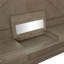 Grand lit escamotable mural avec rangement, conception pliable, bureau de coiffeuse, miroir central et 2 tiroirs latéraux, gris vieilli-1500221963