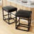 Modern Edge, Cozy Feel: Faux Leather Upholstered Counter Bar Stools for Every Home-1947371130