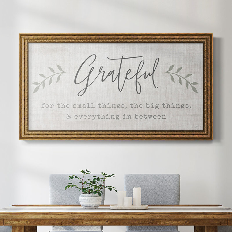 Grateful For Everything - Reproduction de photo sur toile, H 29 po x l 53 po x P 1 po