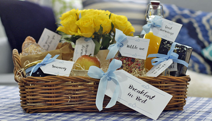 Breakfast in Bed Gift Basket