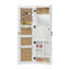 Armoire de rangement pour armoire à bijoux en bois massif avec miroir pleine grandeur, verrouillable au mur 47,5 x 14,3 po avec lumière DEL-470759221
