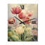 Horloge murale rétro avec fleurs et tulipes rétro Flowerfield II-99639907