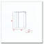 Bureau rectangulaire gris clair pliable