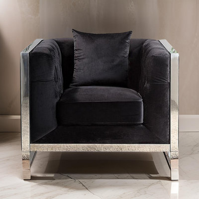 Vade Faux Leather Accent Chair
