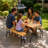 3.7FT 5.3FT Folding Picnic Table Natural Fir Wood Top-135749406