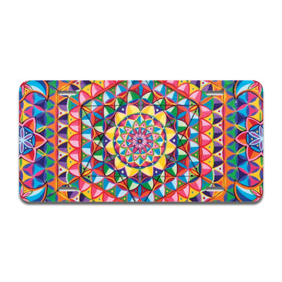 Cadre en aluminium Rainbow Kaléidoscope