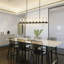 Acevedo 16-Light 54" Dimmable Square / Rectangle Chandelier Glass Kitchen Island Lighting-110508270