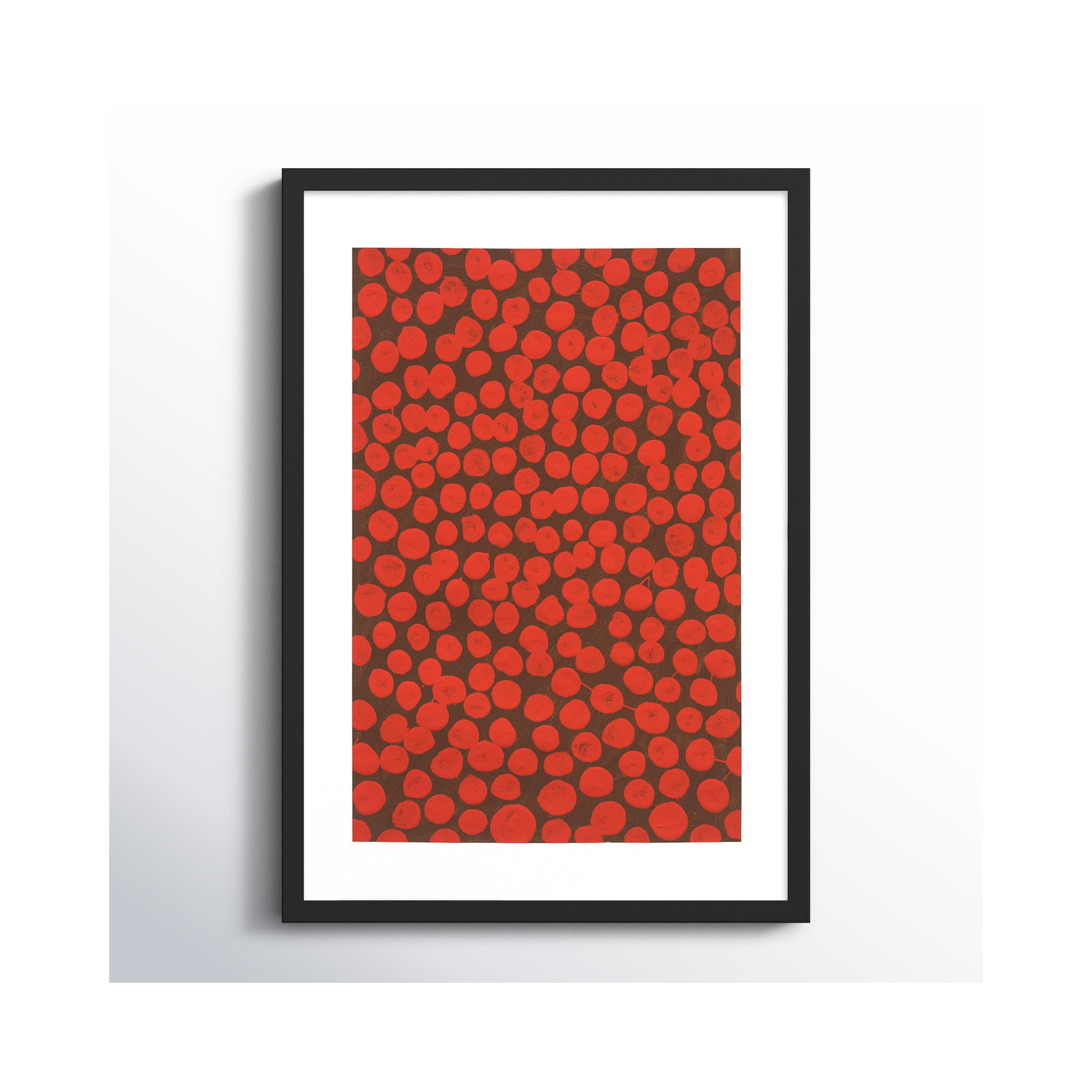 Salsa On Brown by Michela Sorrentino, Black, 30" H x 21" W x 1.25" D