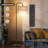 68‘’Floor Lamp For Living Room With 3 Color Temperatures, Farmhouse Standing Lamp With Remote & Dimmable Bulb, Boho Lamp Rattan & Fabric Shades, Black-612525624