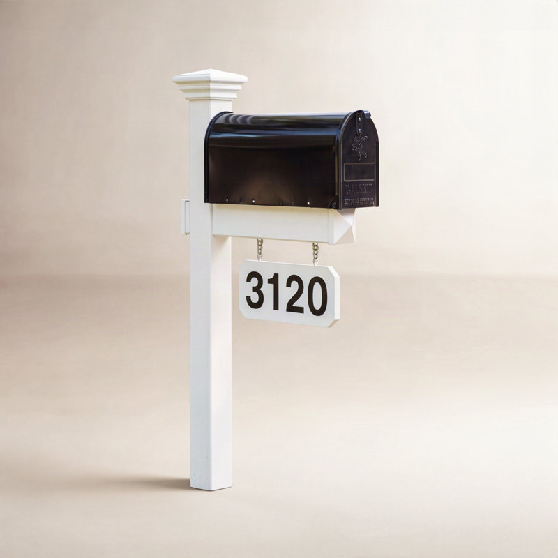 Personalized Post Mounted Mailbox, Yes
