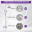 Système de barre de robinet de douche à double cascade VIBRANTBATH Urban Stream en nickel brossé 7,8 avec inverseur bidirectionnel-88864176