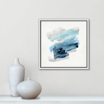 «Blue Sweep Collection Blue Sweep I», impression sur toile par Sally Swatland