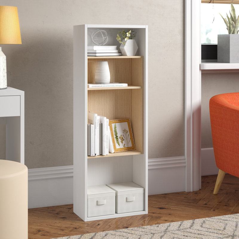 Reba Bookcase, White/Oak