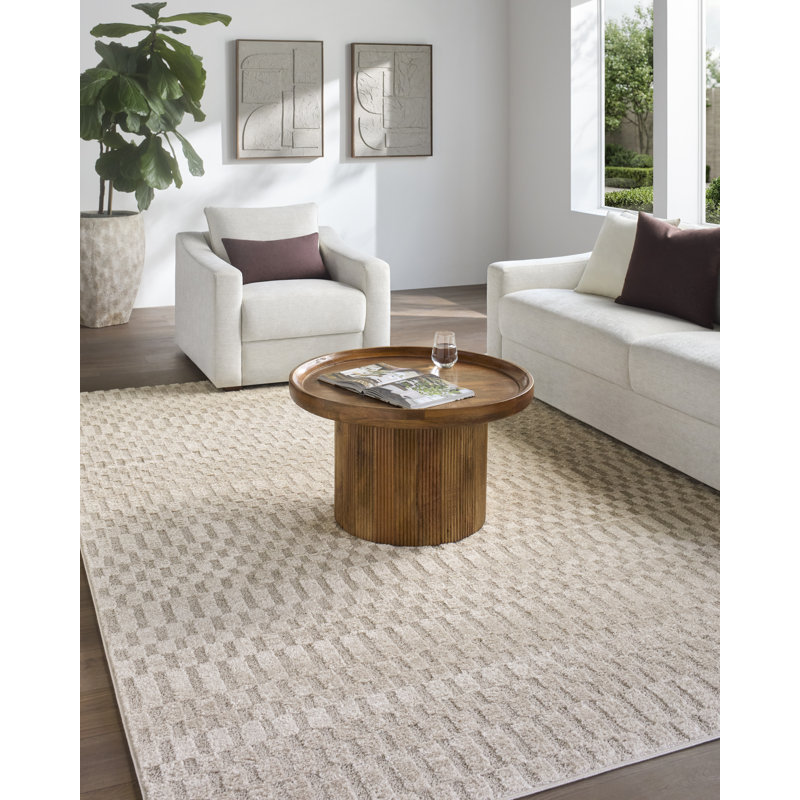 Rachel Zoe X Livabliss The Studio Edit Machine Woven Rug, Sand, Rectangle 2' x 2'11"