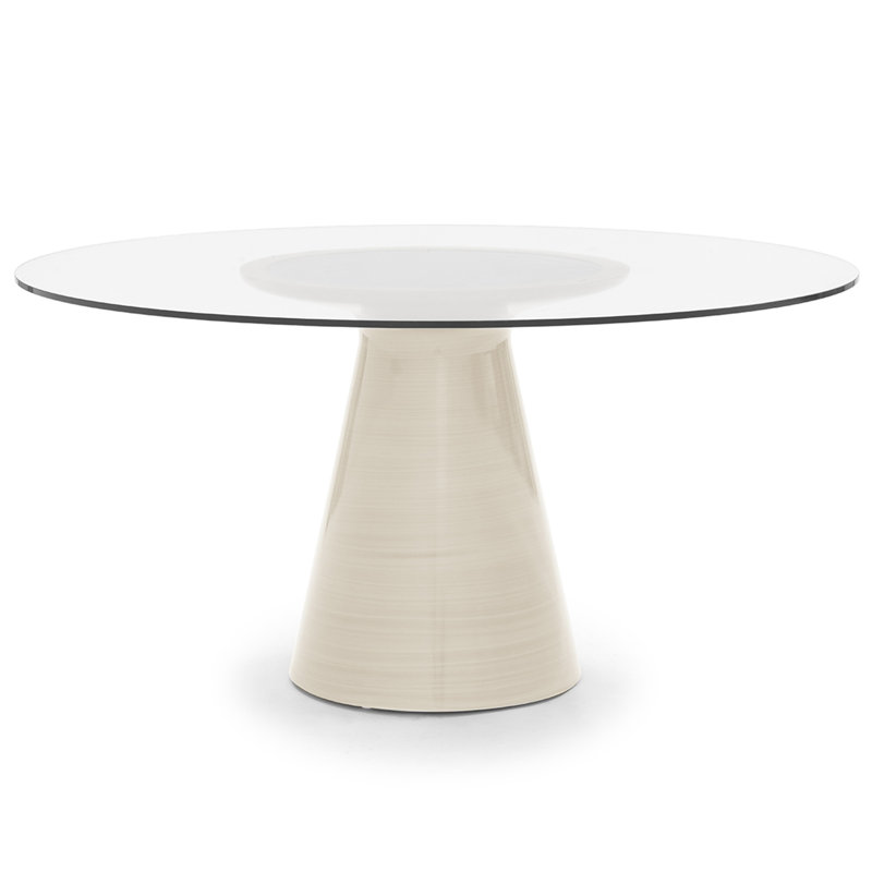 Addie 36 Round Dining Table, 30" H x 60 "L x 60" W, White