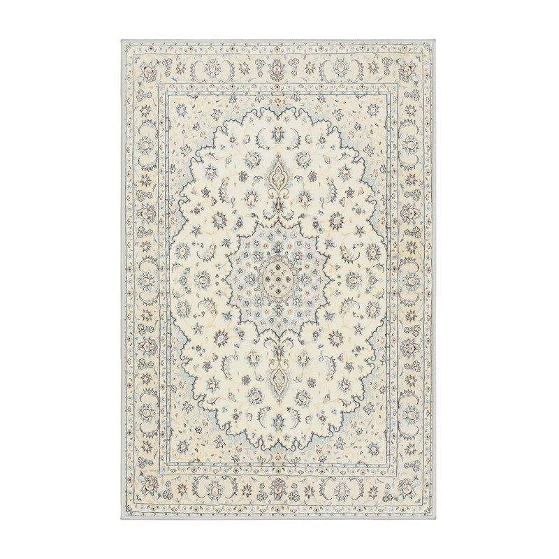 Tapis oriental ivoire / brun clair, Rectangle 8 pi x 10 pi