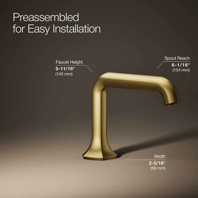 Robinet de salle de bain occasion, Laiton brossé moderne éclatant