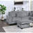 Contemporary 3Pc Sectional Set Corduroy Couch LAF Sofa RAF Chaise Ottoman L-Sectional Living Room-1217255896