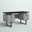 Bureau d'ordinateur à configuration à gauche ou à droite avec tiroirs de rangement pour le bureau personnel Jazarian-39211112-55638277-110922863