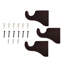 Ensemble de 3 tringles à rideaux en bois Wingman (1 3/8 po)-388890789
